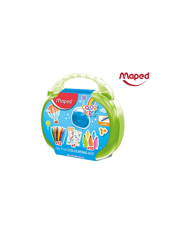 Maletin de dibujo maped early age 23 piezas