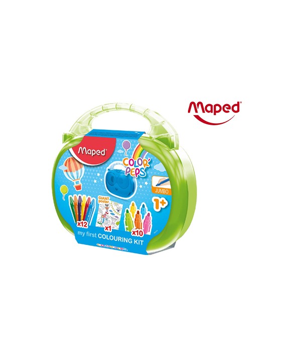 Maletin de dibujo maped early age 23 piezas