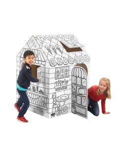 Casa de juego bankers box playhouse pasteleria para pintar fabricada en carton reciclado 1210x960x810 mm