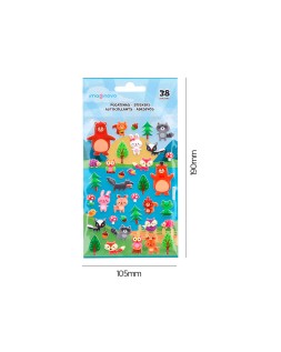 Pegatinas imaginovo cute animales bosque con relieve 190x105 mm en blister