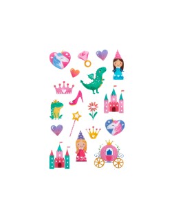 Pegatinas imaginovo princesas magic dreams pvc 190x105 mm en blister