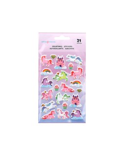 Pegatinas imaginovo unicornios magic dreams con relieve 190x105 mm en blister