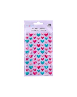 Pegatinas imaginovo corazones magic dreams con relieve 190x105 mm en blister