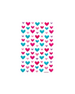 Pegatinas imaginovo corazones magic dreams con relieve 190x105 mm en blister