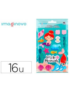 Pegatinas imaginovo sirenas magic dreams con relieve 210x130 mm en blister
