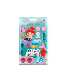 Pegatinas imaginovo sirenas magic dreams con relieve 210x130 mm en blister