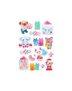 Pegatinas imaginovo dulces magic dreams con relieve 210x130 mm en blister