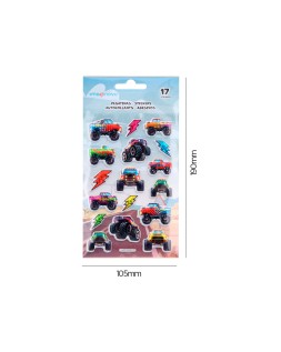 Pegatinas imaginovo kids carreras goma eva 190x105 mm en blister