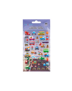 Pegatinas imaginovo kids coches con relieve 190x105 mm en blister