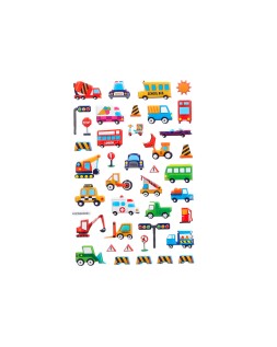 Pegatinas imaginovo kids coches con relieve 190x105 mm en blister