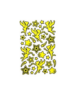 Pegatinas imaginovo luminosas hadas con relieve 190x105 mm en blister