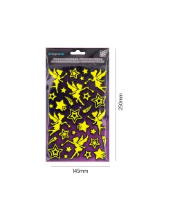 Pegatinas imaginovo luminosas hadas con relieve 190x105 mm en blister