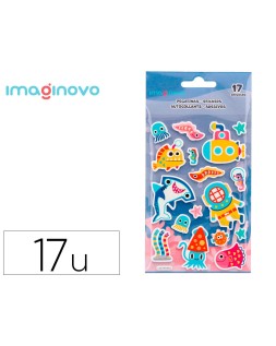 Pegatinas imaginovo luminosas submarino con relieve 190x105 mm en blister