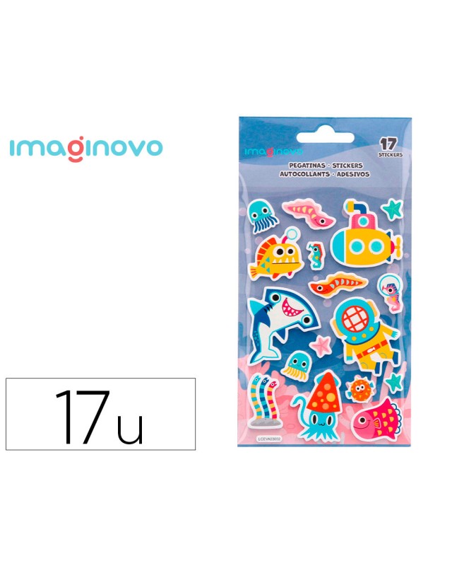 Pegatinas imaginovo luminosas submarino con relieve 190x105 mm en blister