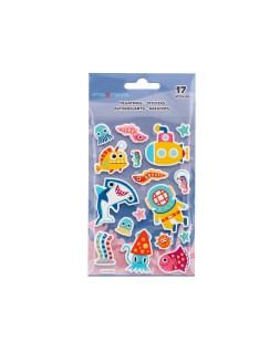 Pegatinas imaginovo luminosas submarino con relieve 190x105 mm en blister