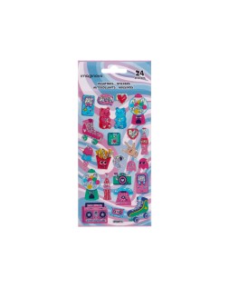 Pegatinas imaginovo diseños surtidos hobbies con brillo 214x100 mm en blister