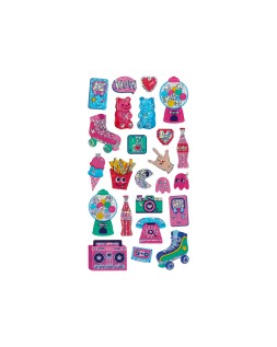 Pegatinas imaginovo diseños surtidos hobbies con brillo 214x100 mm en blister