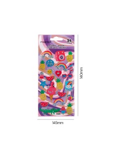 Pegatinas imaginovo diseños surtidos verano con brillo 214x100 mm en blister
