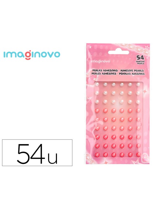 Pegatinas imaginovo gemas blancas y rosas brillantes con relieve para todas superficies 190x105 mm en