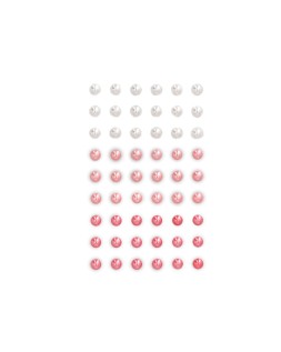 Pegatinas imaginovo gemas blancas y rosas brillantes con relieve para todas superficies 190x105 mm en