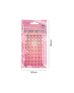 Pegatinas imaginovo gemas blancas y rosas brillantes con relieve para todas superficies 190x105 mm en