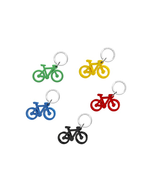 Llavero bicicleta acrilico reciclado pack de 5 unidades colores surtidos