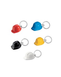 Llavero casco de seguridad acrilico reciclado pack de 5 unidades colores surtidos