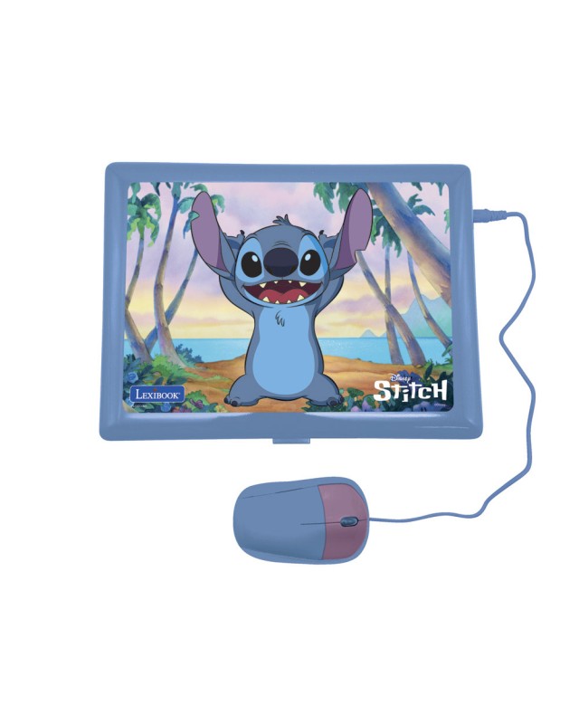 Ordenador portatil lexibook stitch educativo parlante biling e con 124 actividades en ingles y español