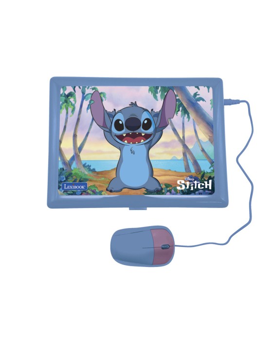 Ordenador portatil lexibook stitch educativo parlante biling e con 124 actividades en ingles y español
