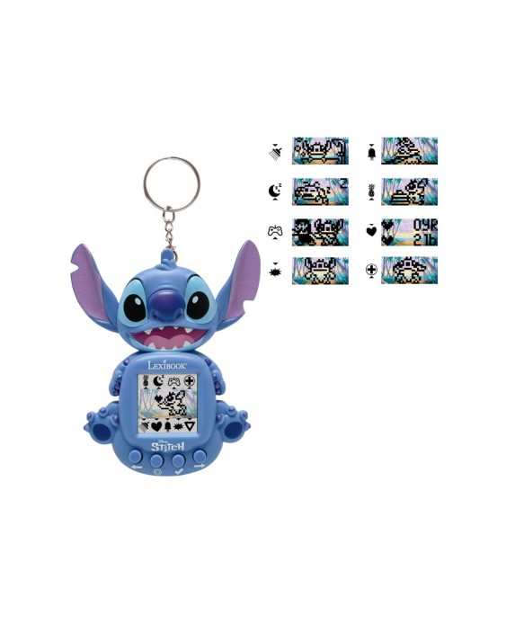 Mascota interactiva lexibook disney stitch my best-e pantalla lcd con 8 categorias de juegos