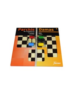 Parchis con damas tablero grande 4 jugadores 41x40x4,5 cm