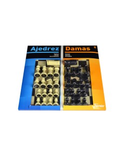 Ajedrez con damas tablero grande 41x40x4,6 cm