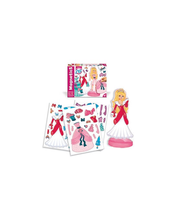Juego diset magnetico vestidos de princesas