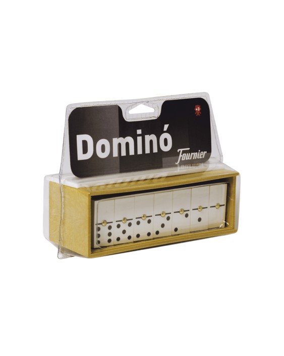 Domino chamelo fournier ficha marfilina en caja de plastico en blister