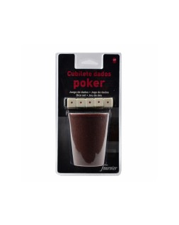Dados poker forunier con cubilete en blister