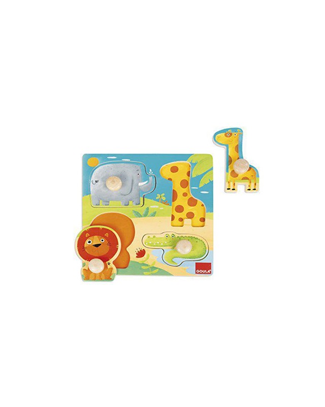 Puzle goula animales selva 4 piezas