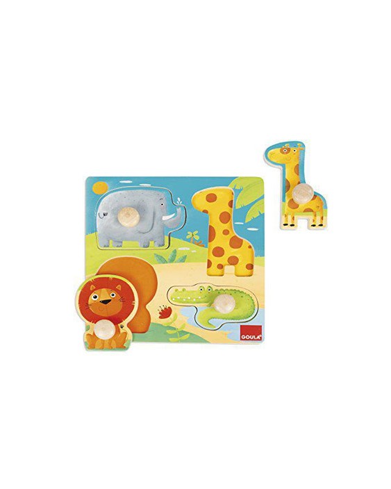 Puzle goula animales selva 4 piezas