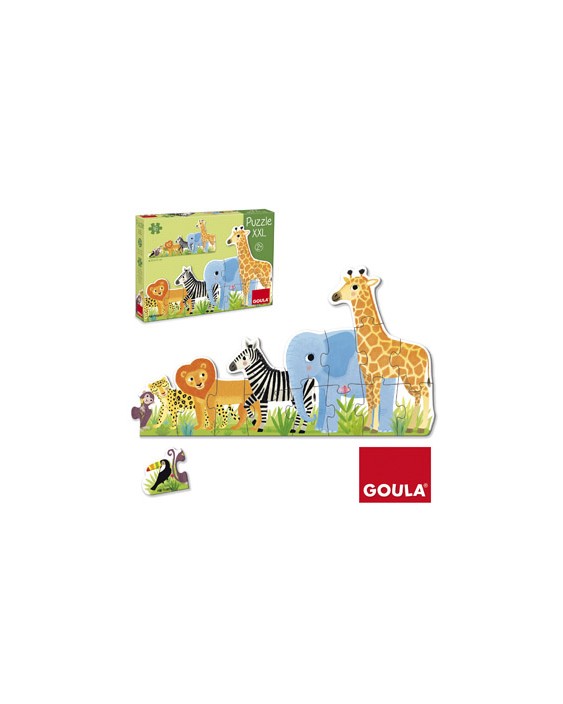 Puzle goula xxl decreciente selva 16 piezas