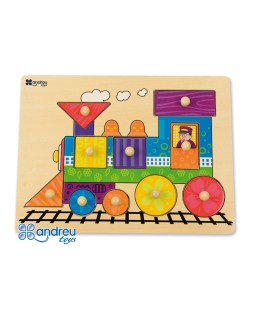 Puzle andreutoys madera tren 10 piezas