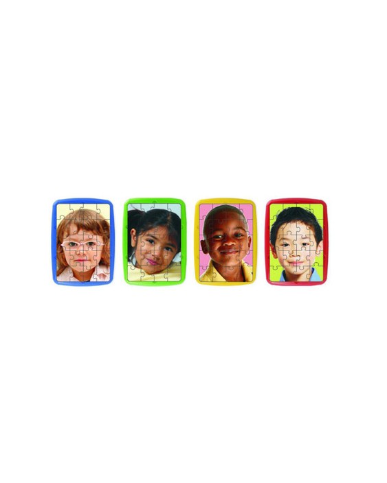 Puzle miniland niños del mundo set de 4 unidades 20 piezas