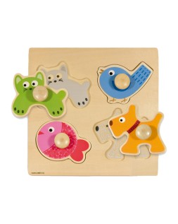 Puzle diset animales domesticos 4 piezas