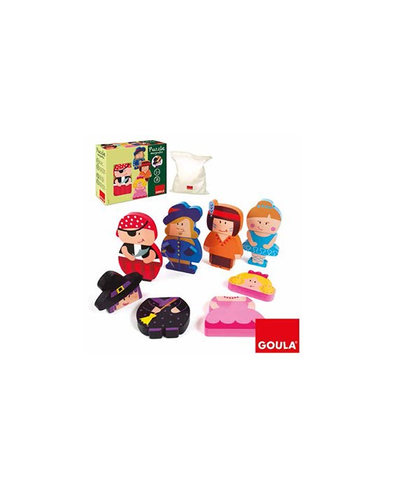 Puzle goula infantil personajes magneticos