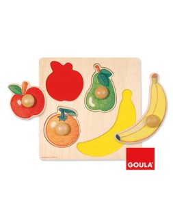 Puzle diset frutas 4 piezas