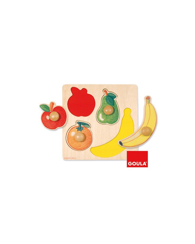 Puzle diset frutas 4 piezas