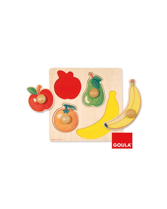 Puzle diset frutas 4 piezas
