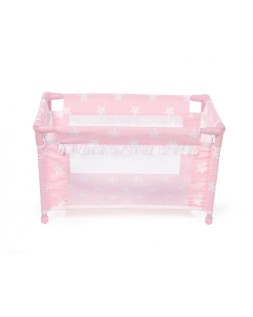 Cuna de viaje carlota color rosa 530x320x320 mm
