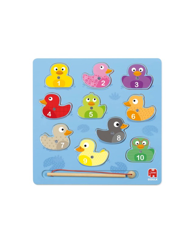 Puzle goula madera magnetico 11 piezas patos magicos
