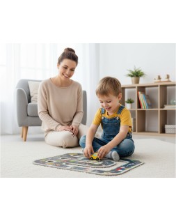 Puzle infantil imaginovo madera ciudad de carretera +3 años 21 piezas 22x22x6,4cm