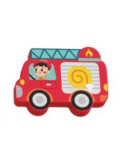 Puzle infantil imaginovo madera 3d vehiculos +12 meses 8 piezas 29,5x22x1,7cm