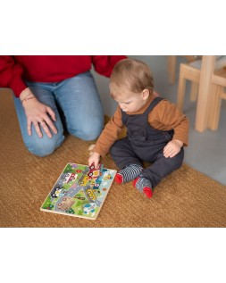 Puzle infantil imaginovo madera 3d vehiculos +12 meses 8 piezas 29,5x22x1,7cm